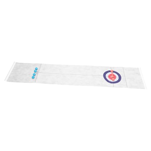 TOYANDONA Curling Spielset für Lustiges Indoor Wurfspiel Tischcurling mit Einfacher Handhabung für Familien Partys und Reisen Fördert Sportliche Fähigkeiten und Interaktion von TOYANDONA