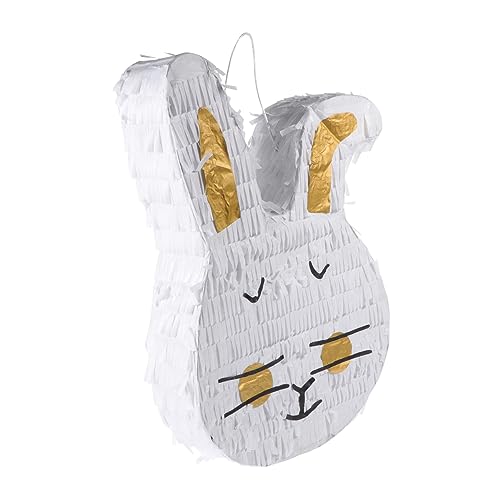 TOYANDONA Easter Hängende Pinata Osterhase Papier Piñata Süßigkeitenfüllung Partydeko Kindergeburtstag Geschenkidee TOYANDONA Easter Hängende Pinata Osterhase Papier Piñata Süßigkeitenfüllung Partydeko Kindergeburtstag Geschenkidee von TOYANDONA