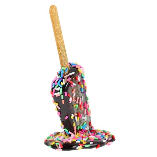 TOYANDONA Eiscreme-Ornamente Am Stiel-Dekoration -Requisiten Realistisches Eismodell Schmelzen Am Stiel Eiscremedekorationsstatue Tischdekoration Für Eiscreme Black Harz TOYANDONA Eiscreme-Ornamente Am Stiel-Dekoration -Requisiten Realistisches Eismodell Schmelzen Am Stiel Eiscremedekorationsstatue Tischdekoration Für Eiscreme Black Harz von TOYANDONA