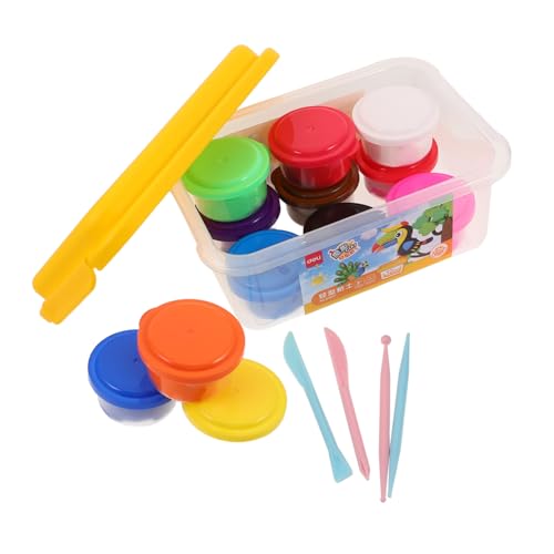 TOYANDONA Farben Modelliermasse Lufttrocknend Ultraleicht und Inklusive Formbarer Knetmasse Zubehör Farbenfrohes Kreativspiel für Jungen und Mädchen für Schule und Zuhause TOYANDONA Farben Modelliermasse Lufttrocknend Ultraleicht und Inklusive Formbarer Knetmasse Zubehör Farbenfrohes Kreativspiel für Jungen und Mädchen für Schule und Zuhause von TOYANDONA