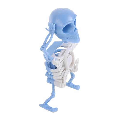 TOYANDONA Gedrucktes Wind Up Tanzendes Skelett Nachtleuchtend Blau Halloween Deko Figur mit Realistischem Detail für Tischdekoration und Garten Accessoires TOYANDONA Gedrucktes Wind Up Tanzendes Skelett Nachtleuchtend Blau Halloween Deko Figur mit Realistischem Detail für Tischdekoration und Garten Accessoires von TOYANDONA