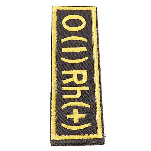 TOYANDONA Gestickte Blutdichtung Vom Typ Blut Flecken Patch Bestickt Flicken Nähen Flicken Für Bekleidung Militärischer Blutgruppe Erste Polyester von TOYANDONA