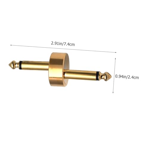 TOYANDONA Gitarre Effektpedal Adapter Metall Stecker Kompakt Geräuscharm Pedalboard Verbinder Gitarrenzubehör Langlebig Platzsparend für Effektgeräte und Pedale von TOYANDONA
