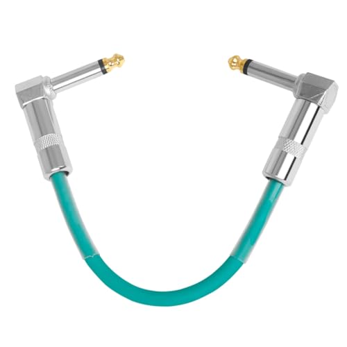 TOYANDONA Gitarren Patchkabel mit Rauschunterdrückung PVC Metallstecker Abgewinkelte Effektpedalkabel Kompatibel für Gitarren und Bass Effektgeräte Platzsparend Grün TOYANDONA Gitarren Patchkabel mit Rauschunterdrückung PVC Metallstecker Abgewinkelte Effektpedalkabel Kompatibel für Gitarren und Bass Effektgeräte Platzsparend Grün von TOYANDONA