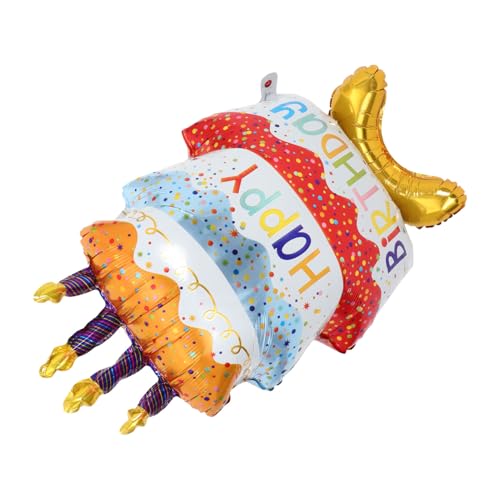 TOYANDONA Großer Stehender Aluminiumfolie Kuchen Luftballon Lebensechter Bunter Punkt boden Dekoratives Geburtstags party accessoire für Festliche Stimmung und Einfache Nutzung TOYANDONA Großer Stehender Aluminiumfolie Kuchen Luftballon Lebensechter Bunter Punkt boden Dekoratives Geburtstags party accessoire für Festliche Stimmung und Einfache Nutzung von TOYANDONA