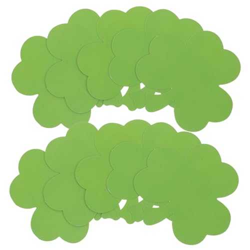 TOYANDONA Grünes Kleeblatt Papierausschnitt mit Klebepunkten Dekorative Bastelvorlagen für Vielseitige Wanddeko für Patricks Day Party und Innenraumgestaltung von TOYANDONA
