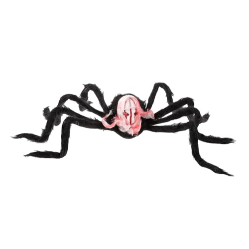 TOYANDONA Gruselige Halloween Spinne Deko Plüschspielzeug mit Schädelmotiv Realistisches Party Trick für DIY Szene Weiche Horror Dekoration für Halloween Zuhause und Partys TOYANDONA Gruselige Halloween Spinne Deko Plüschspielzeug mit Schädelmotiv Realistisches Party Trick für DIY Szene Weiche Horror Dekoration für Halloween Zuhause und Partys von TOYANDONA