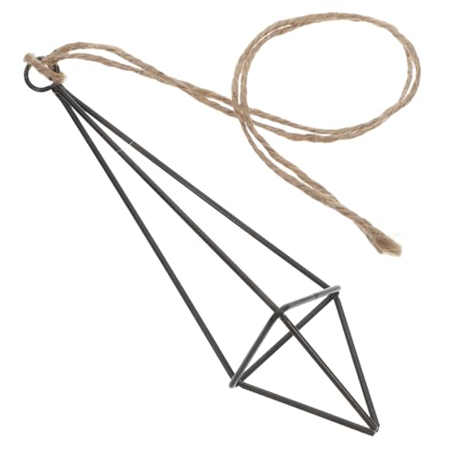 TOYANDONA Hängender Pflanzenhalter Metall für Luftpflanzen Geometrisches Design Platzsparend zu Installieren Robuste Eisenkonstruktion für Höhe Juteseil TOYANDONA Hängender Pflanzenhalter Metall für Luftpflanzen Geometrisches Design Platzsparend zu Installieren Robuste Eisenkonstruktion für Höhe Juteseil von TOYANDONA