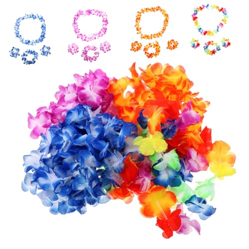 TOYANDONA Hawaii Party Blumenkranz Teilig mit Halskette Armband Stirnband Bunte Langlebige Hawaii Leis für Luau Strandparty Festival Tropische Events Künstliche Blumen Vielseitig Einsetzbar TOYANDONA Hawaii Party Blumenkranz Teilig mit Halskette Armband Stirnband Bunte Langlebige Hawaii Leis für Luau Strandparty Festival Tropische Events Künstliche Blumen Vielseitig Einsetzbar von TOYANDONA