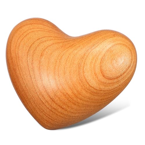 TOYANDONA Holzherz aus Naturholz Dekoratives Herzspielzeug zur Stressbewältigung Geschenkidee für Familie und Freunde Hölzerne Requisite für Wohnzimmer Deko von TOYANDONA