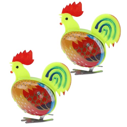 TOYANDONA Kinder Aufziehspielzeug Blech Tiere Aufziehtiere: 2 Stücke Huhn Hahn Figur Metall Aufziehfiguren Blechspielzeug zum Aufziehen Uhrwerk Wind Up Spielzeug Ostern Mitgebsel Tischdeko TOYANDONA Kinder Aufziehspielzeug Blech Tiere Aufziehtiere: 2 Stücke Huhn Hahn Figur Metall Aufziehfiguren Blechspielzeug zum Aufziehen Uhrwerk Wind Up Spielzeug Ostern Mitgebsel Tischdeko von TOYANDONA