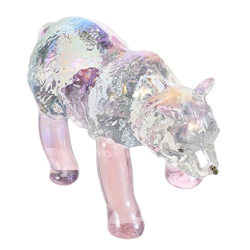 TOYANDONA Klarer Bärenfigur Miniatur Tierstatue Als Briefbeschwerer Oder Tischdekoration Bezauberndes Für Wohnaccessoire von TOYANDONA