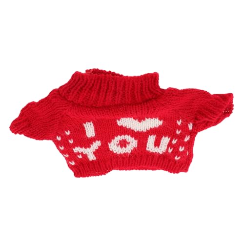 TOYANDONA Kuscheliger Bärenpullover für Stofftiere Weiche Strickjacke mit Kapuze DIY Freundliche Plüschbären Kleidung Vielseitiges Rotes Outfit für Teddybären und Puppen TOYANDONA Kuscheliger Bärenpullover für Stofftiere Weiche Strickjacke mit Kapuze DIY Freundliche Plüschbären Kleidung Vielseitiges Rotes Outfit für Teddybären und Puppen von TOYANDONA