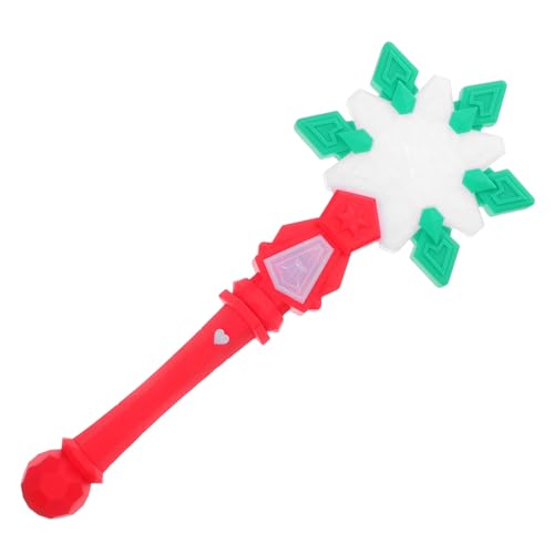 TOYANDONA LED Schneeflocken Zauberstab Weihnachtsstab mit Leuchtfunktion Roter Weihnachts Zauberstab für Kinderkostüme Partys und Cosplay Einfache Ein Tasten Bedienung Festliche Dekoration TOYANDONA LED Schneeflocken Zauberstab Weihnachtsstab mit Leuchtfunktion Roter Weihnachts Zauberstab für Kinderkostüme Partys und Cosplay Einfache Ein Tasten Bedienung Festliche Dekoration von TOYANDONA