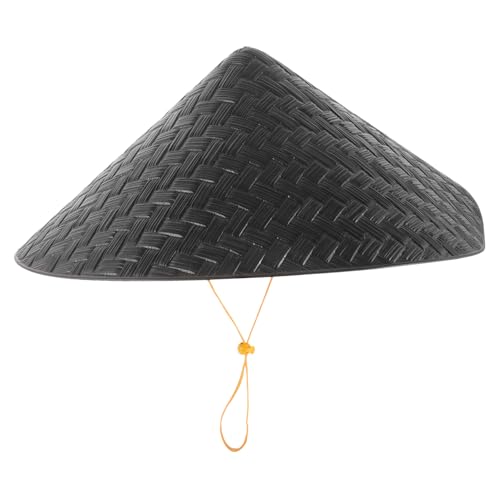 TOYANDONA Leichter Schwarzer Kunststoff hut mit Konischer Form Atmungsaktiv und Strapazierfähig für Party cosplay Bühnenauftritte und Dekorative Kostüm accessoires von TOYANDONA
