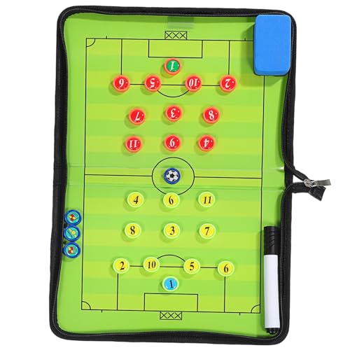 TOYANDONA Magnetisches Fußball Taktikboard für Trainer Clipboard mit Marker und Radiergummi Langlebig PU für Spielanalyse und Trainingsplanung TOYANDONA Magnetisches Fußball Taktikboard für Trainer Clipboard mit Marker und Radiergummi Langlebig PU für Spielanalyse und Trainingsplanung von TOYANDONA