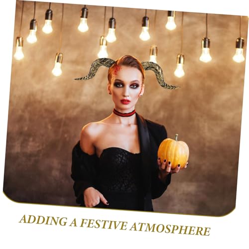 TOYANDONA Medieval Devil Horns Stirnband mit Abnehmbaren Goldfarbenen Hörnern Gothic Halloween Karneval Kopfschmuck für Cosplay Steampunk Party Kostüm Zubehör TOYANDONA Medieval Devil Horns Stirnband mit Abnehmbaren Goldfarbenen Hörnern Gothic Halloween Karneval Kopfschmuck für Cosplay Steampunk Party Kostüm Zubehör von TOYANDONA