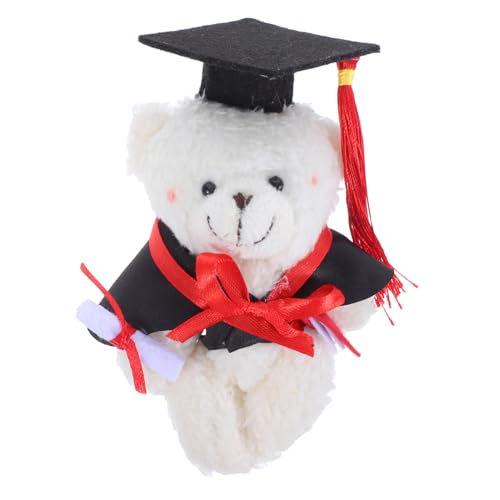 TOYANDONA Mini-Abschlussbär Abschlussbär Masse Mädchen Highschool-Abschlussbär Kindergarten-Abschlussbärenmasse Mini-Plüschtiere mit Abschlusskappe Kleine Tiere Kuscheltier Plüschstoffe Weiß TOYANDONA Mini-Abschlussbär Abschlussbär Masse Mädchen Highschool-Abschlussbär Kindergarten-Abschlussbärenmasse Mini-Plüschtiere mit Abschlusskappe Kleine Tiere Kuscheltier Plüschstoffe Weiß von TOYANDONA