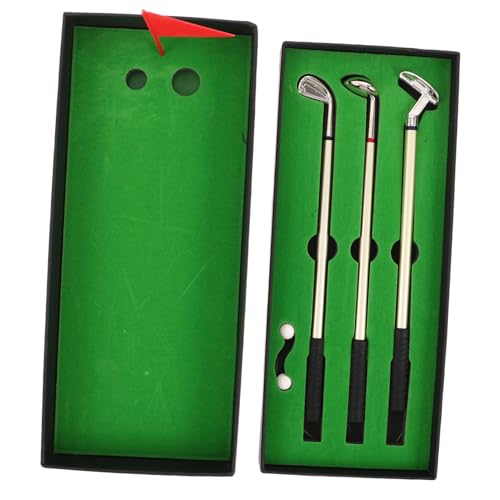 TOYANDONA Mini Golf Kugelschreiber Set mit Etui Flagge und Putting Kreative Golfclub-form Praktische Schreibtischdekoration für Büro und Reisen Golfer für Männer und Frauen TOYANDONA Mini Golf Kugelschreiber Set mit Etui Flagge und Putting Kreative Golfclub-form Praktische Schreibtischdekoration für Büro und Reisen Golfer für Männer und Frauen von TOYANDONA