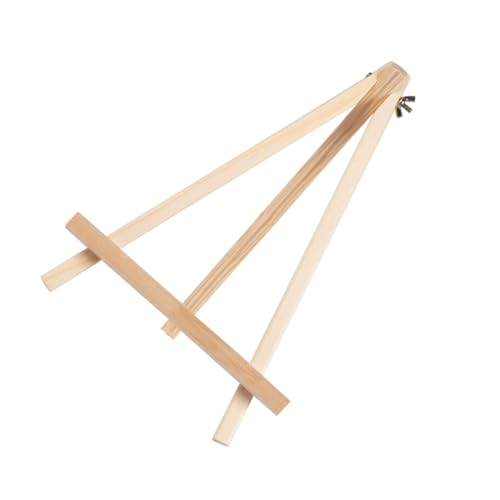 TOYANDONA Mini Staffelei aus Holz für Anfänger Kompakter Zeichnungsständer für Kleine Leinwände für Kunstunterricht Dekoration und Präsentation von Fotos Sowie Visitenkarten von TOYANDONA