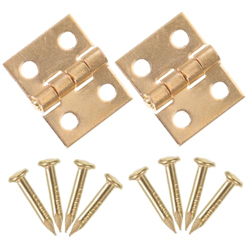 TOYANDONA Miniatur Möbel Hardware Miniatur Scharniere für Puppenhaus Türen und Fenster Stilvolles DIY Zubehör für Miniaturhäuser für Kreative Puppenhaus Gestaltungen TOYANDONA Miniatur Möbel Hardware Miniatur Scharniere für Puppenhaus Türen und Fenster Stilvolles DIY Zubehör für Miniaturhäuser für Kreative Puppenhaus Gestaltungen von TOYANDONA