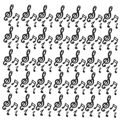 TOYANDONA Musiknoten Konfetti Streudeko Schwarz Musikalische Tischdeko für Geburtstag Hochzeit Shower und Festival Wiederverwendbares Party Zubehör von TOYANDONA