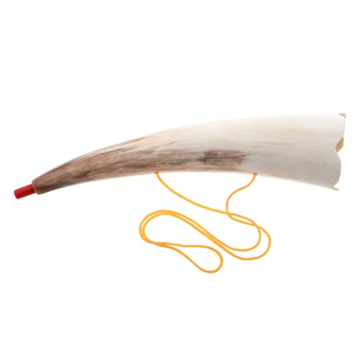 TOYANDONA Ochsenhorn Blasinstrument aus Natürlichem Horn für Halloween und Piraten Cosplay Authentisches Design für Partys und Kostüme Sofort Einsatzbereit TOYANDONA Ochsenhorn Blasinstrument aus Natürlichem Horn für Halloween und Piraten Cosplay Authentisches Design für Partys und Kostüme Sofort Einsatzbereit von TOYANDONA