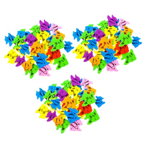 TOYANDONA Pack Bunte Fischform Eva Sticker Selbstklebend Sichere DIY Bastelaufkleber für Farb und Formerkennung für Schule Scrapbooking und Kreative Projekte TOYANDONA Pack Bunte Fischform Eva Sticker Selbstklebend Sichere DIY Bastelaufkleber für Farb und Formerkennung für Schule Scrapbooking und Kreative Projekte von TOYANDONA