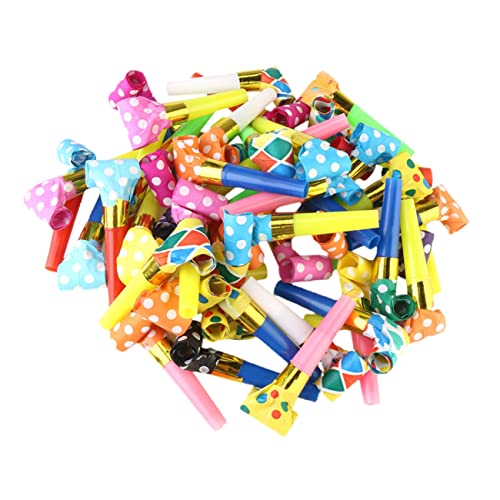 TOYANDONA Party öten Für Lustige Pfeifen Als Partyspielzeug Und Fanfaren Für Feiern Geburtstage Und Veranstaltungen Zufällige Farben von TOYANDONA
