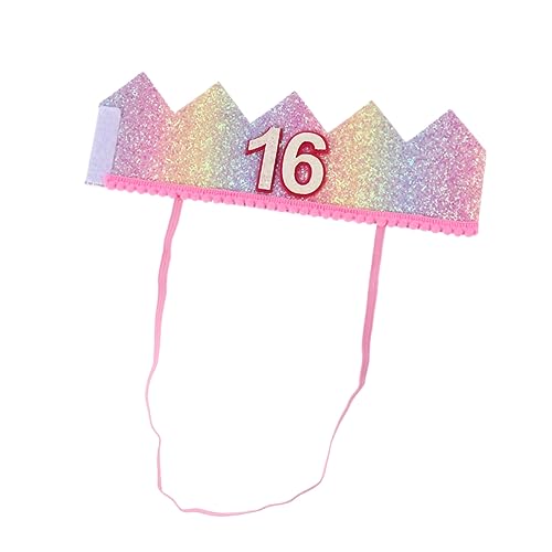 TOYANDONA Partyhut für Kinder partyhüte kinder farbkappen Hut zum 30. Geburtstag Kopfbedeckung für Geburtstagsfeiern Haargummi Stirnband Geburtstagsmütze für Kinder Geburtstagskrone Mädchen von TOYANDONA
