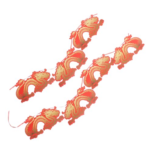 TOYANDONA Plüsch Neujahrsbanner 2024 Partyzubehör Für Silvester 2024 Frohes Neues Jahr Ammer Festival Glücksbanner Frühlingsfest Ammer Girlande Dekorationen Drachen Jahr-Banner Papier Rot TOYANDONA Plüsch Neujahrsbanner 2024 Partyzubehör Für Silvester 2024 Frohes Neues Jahr Ammer Festival Glücksbanner Frühlingsfest Ammer Girlande Dekorationen Drachen Jahr-Banner Papier Rot von TOYANDONA