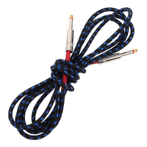 TOYANDONA Professionelles Elektrisches Gitarren-verbinderkabel Geflochtenes Amp-kabel mit Rauschunterdrückung Langlebig Flexibel für Bass-effektpedale Keyboard Mikrofon Lautsprecher von TOYANDONA