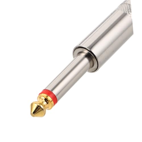 TOYANDONA Professionelles Gitarrenkabel mit Rechtwinkligem Stecker Geflochtenes Elektrisches Instrumentenkabel mit Rauschunterdrückung Gitarre Bass Effektpedale und Amp von TOYANDONA