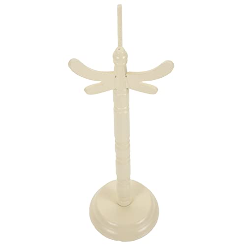 TOYANDONA Puppenhaus Kleiderbügel Miniaturen Gestell Kostüm Baum Bausatz Zubehör Ständer Zubehör Kleiderbügel Puppenhäuser Hut Kleidung Mantel Puppen Babys Puppen Outfits Holz von TOYANDONA