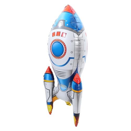TOYANDONA Raketen ballons 3D-Raketenballon Ballon zum Thema Weltraum Platz kinderparty mitgebsel dekoration weihnachten Raketenballons zur Babyparty Raketenballon- pa Aluminium Weiß TOYANDONA Raketen ballons 3D-Raketenballon Ballon zum Thema Weltraum Platz kinderparty mitgebsel dekoration weihnachten Raketenballons zur Babyparty Raketenballon- pa Aluminium Weiß von TOYANDONA