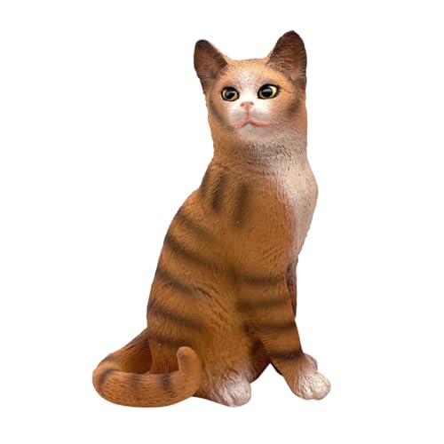 TOYANDONA Realistisches Katzenmodell aus Leichtem Kunststoff Stabiles Tischdekorations Pädagogisches Dekorative Katzenfigur für Kinderzimmer und Wohnräume TOYANDONA Realistisches Katzenmodell aus Leichtem Kunststoff Stabiles Tischdekorations Pädagogisches Dekorative Katzenfigur für Kinderzimmer und Wohnräume von TOYANDONA