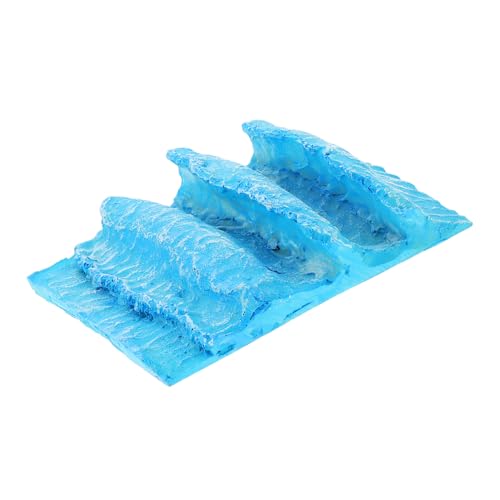 TOYANDONA Realistisches Ozeanwellen Modell aus Resin Miniatur Strandlandschaft Ornament Standfeste Tischdekoration für Sandtisch und Hochsimulierte Wasserwelle zur Raumgestaltung von TOYANDONA