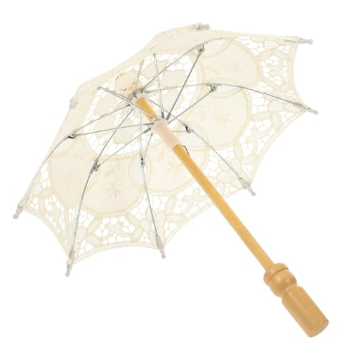 TOYANDONA Regenschirm Aus Spitze Romantisch Bestickter Regenschirm Braut- Bastel-spitzenschirm Sonnenschirme Aus Blumenspitze Regenschirm-Performance-Requisiten Hölzern TOYANDONA Regenschirm Aus Spitze Romantisch Bestickter Regenschirm Braut- Bastel-spitzenschirm Sonnenschirme Aus Blumenspitze Regenschirm-Performance-Requisiten Hölzern von TOYANDONA