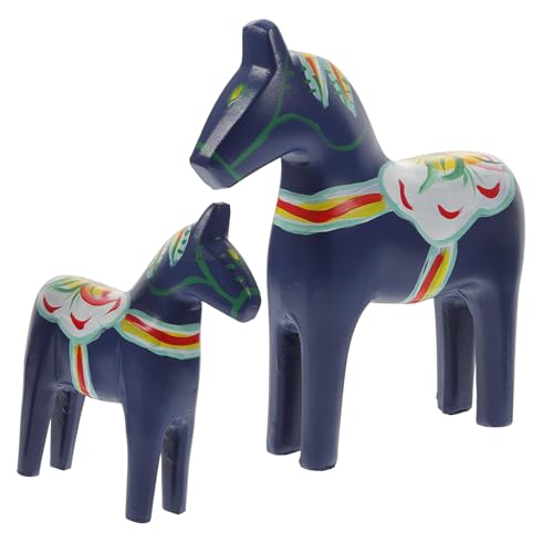 TOYANDONA Schwedisches Dalapferd Holzfigur Handbemalt Blau Desktop Deko Wohnzimmer Wohnkultur Geschenk Pferdeliebhaber Holzornament TOYANDONA Schwedisches Dalapferd Holzfigur Handbemalt Blau Desktop Deko Wohnzimmer Wohnkultur Geschenk Pferdeliebhaber Holzornament von TOYANDONA