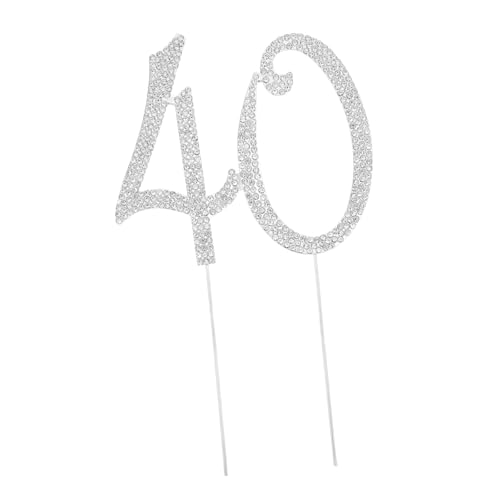 TOYANDONA Silberner Birthday Cake Topper mit Glitzer Wiederverwendbar Vielseitig für Jubiläums und Geburtstagsfeiern Einfach Einzufügen Dekoratives Partyzubehör für Besondere Ereignisse TOYANDONA Silberner Birthday Cake Topper mit Glitzer Wiederverwendbar Vielseitig für Jubiläums und Geburtstagsfeiern Einfach Einzufügen Dekoratives Partyzubehör für Besondere Ereignisse von TOYANDONA