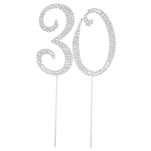 TOYANDONA Silberner Geburtstags Cake Topper mit Funkelnden Strasssteinen Stabile und Wiederverwendbare Cake Dekoration für Jubiläums und Partyfeiern Einfach Einzusetzen Elegantes Design TOYANDONA Silberner Geburtstags Cake Topper mit Funkelnden Strasssteinen Stabile und Wiederverwendbare Cake Dekoration für Jubiläums und Partyfeiern Einfach Einzusetzen Elegantes Design von TOYANDONA