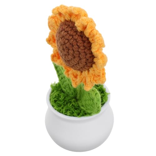 TOYANDONA Simulierte Sonnenblume Süße Häkelarbeit Sonnenblume Häkeln Gestrickte Sonnenblume Plüschblumen Gestrickte Blumen Sonnenblumenplüsch Auto Pflanzen Gestrickte Häkelblume Garn TOYANDONA Simulierte Sonnenblume Süße Häkelarbeit Sonnenblume Häkeln Gestrickte Sonnenblume Plüschblumen Gestrickte Blumen Sonnenblumenplüsch Auto Pflanzen Gestrickte Häkelblume Garn von TOYANDONA