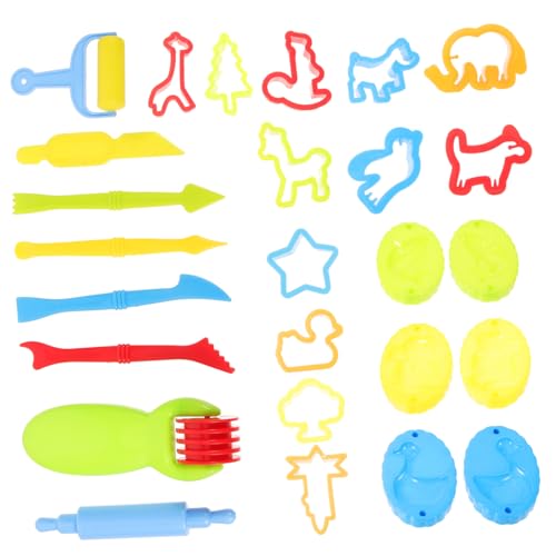 TOYANDONA Teiliges Knetwerkzeug mit Bunten Clay Formen Handliche Modellierwerkzeuge für Kreatives und Motorischer Fähigkeiten für Kindergarten und Familienzeit von TOYANDONA