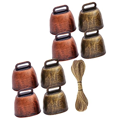 TOYANDONA Teiliges Vintage Farm Metallglocken mit Juteseil Robuste Laute Kuh Schaf und Ziegenglocken Klare Klangglocken zur Tierkennzeichnung und Verlust für und Haustiere TOYANDONA Teiliges Vintage Farm Metallglocken mit Juteseil Robuste Laute Kuh Schaf und Ziegenglocken Klare Klangglocken zur Tierkennzeichnung und Verlust für und Haustiere von TOYANDONA