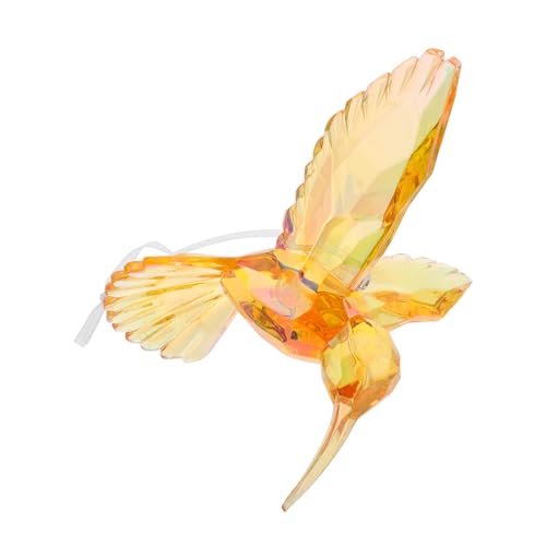 TOYANDONA Transparenter Vogelanhänger Hummingbird Anhänger Acryl Vogel Dekoration Wandanhänger Vogel fantasievolle Dekoration Dichtungsdüse hängender Anhänger - Yellow TOYANDONA Transparenter Vogelanhänger Hummingbird Anhänger Acryl Vogel Dekoration Wandanhänger Vogel fantasievolle Dekoration Dichtungsdüse hängender Anhänger - Yellow von TOYANDONA