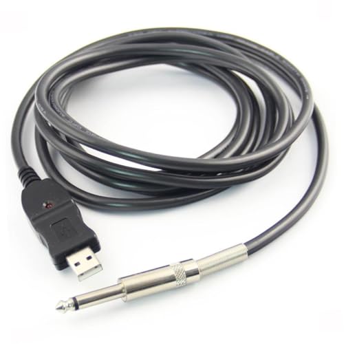 TOYANDONA USB Gitarrenkabel Bass zu USB Link Adapter PC Aufnahme Plug Play Kompatibel Windows mit LED Anzeige Schwarz TOYANDONA USB Gitarrenkabel Bass zu USB Link Adapter PC Aufnahme Plug Play Kompatibel Windows mit LED Anzeige Schwarz von TOYANDONA