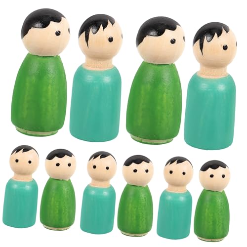 TOYANDONA Unbemaltes Teiliges Holzfiguren DIY Peg People Holzpuppen für Basteln Kreative Dekoration Vatertag Mitgebsel TOYANDONA Unbemaltes Teiliges Holzfiguren DIY Peg People Holzpuppen für Basteln Kreative Dekoration Vatertag Mitgebsel von TOYANDONA
