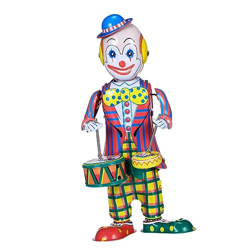 TOYANDONA Vintage Clown Schlagzeuger Figur Aufziehspielzeug für Kinder Retro Musikalisches Ornament mit Lebendigen Farben Tischdekoration für Zuhause und Geschäfte TOYANDONA Vintage Clown Schlagzeuger Figur Aufziehspielzeug für Kinder Retro Musikalisches Ornament mit Lebendigen Farben Tischdekoration für Zuhause und Geschäfte von TOYANDONA
