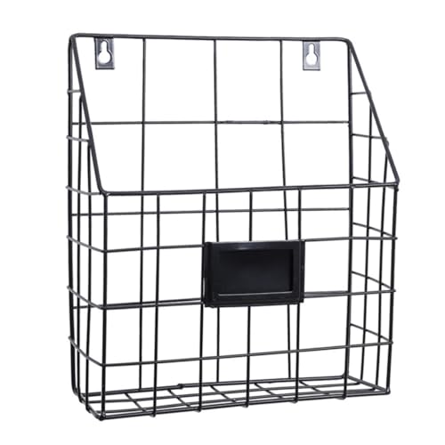 TOYANDONA Wandmontierter Zeitschriftenhalter Metall Wandregal für Zeitungen Magazine und Akten Platzsparend Vielseitig Nutzbar Schwarz Einfache Organisation für Wohnzimmer und Büro TOYANDONA Wandmontierter Zeitschriftenhalter Metall Wandregal für Zeitungen Magazine und Akten Platzsparend Vielseitig Nutzbar Schwarz Einfache Organisation für Wohnzimmer und Büro von TOYANDONA