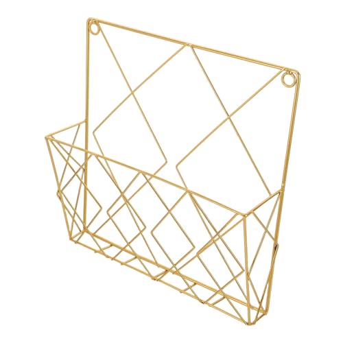 TOYANDONA Wandmontierter Zeitschriftenhalter aus Robustem Eisen Minimalistisches Design Multifunktional für Zeitungen Magazine und Bücher Platzsparender Wandorganizer für Büro und von TOYANDONA